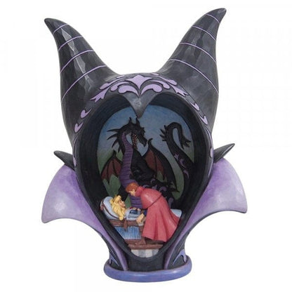 Disney Traditions True Love's Kiss - Maleficent Diorama Headdress Figurine