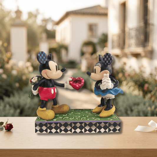 Disney Traditions Vintage Love Mickey and Minnie Figurine by Jim Shore