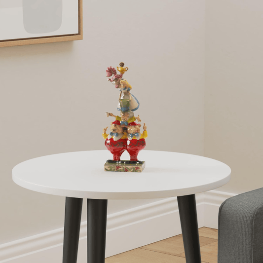 Disney Traditions We're All Mad Here - Stacked Alice in Wonderland Figurine 6008997