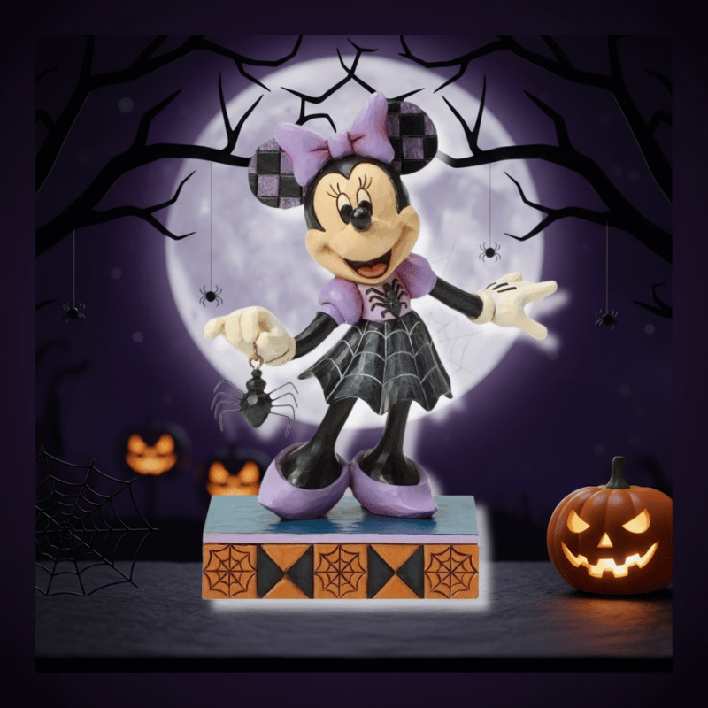 Disney Traditions Web-tastic Halloween (Minnie in Spider Dress) Figurine By Jim Shore 6017939