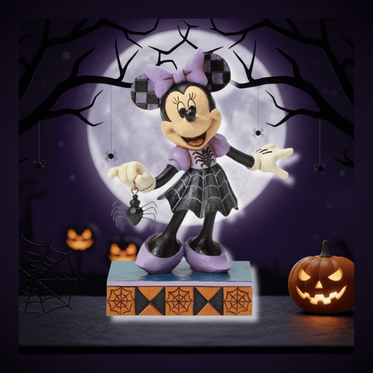 Disney Traditions Web-tastic Halloween (Minnie in Spider Dress) Figurine By Jim Shore 6017939
