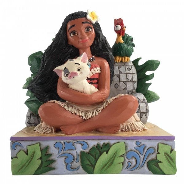 Disney Traditions Welcome to Motunui - Moana with Pua and Hei Hei Figurine 6008078