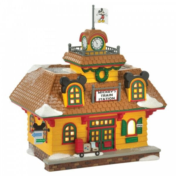 Disney Village Mickey’s Holiday Train Station By Department D56 A30087