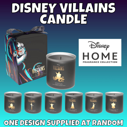 Disney Villains Candle By Disney Home Fragrance ONE SUPPLIED AT RANDOM