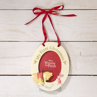Disney Winnie The Pooh - Baby's First Christmas Hanging Frame