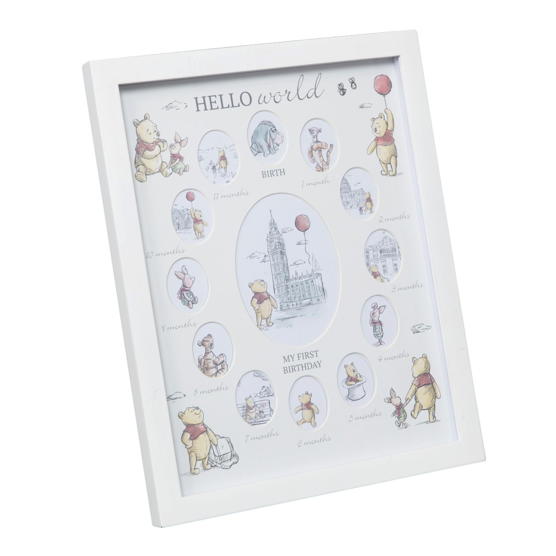 Disney Winnie The Pooh Christopher Robin First Year Multi Aperture Frame