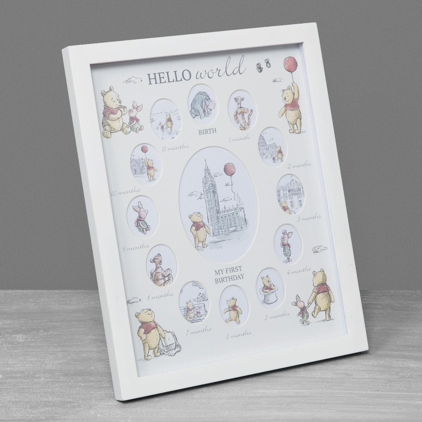 Disney Winnie The Pooh Christopher Robin First Year Multi Aperture Frame