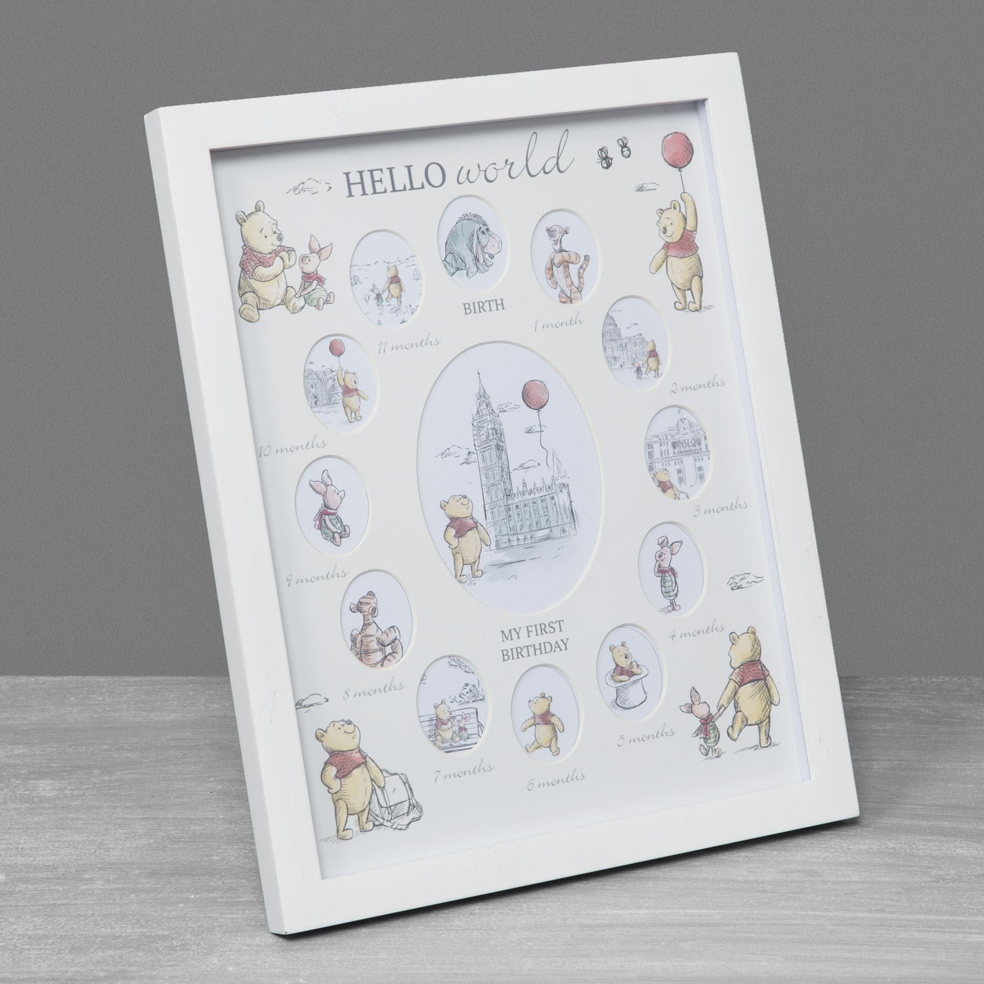 Disney Winnie The Pooh Christopher Robin First Year Multi Aperture Frame
