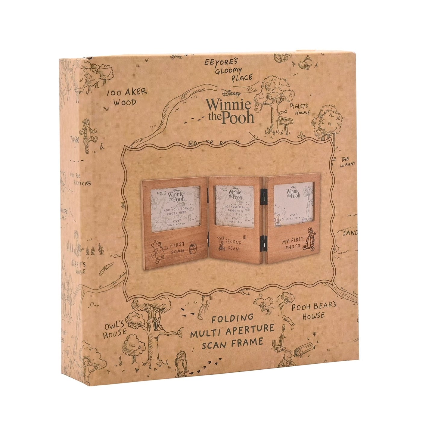 Disney Winnie The Pooh Folding Multi Aperture Scan Frame