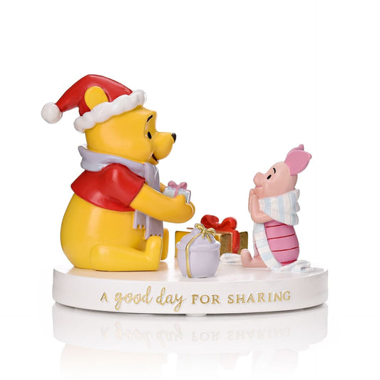 Disney Winnie The Pooh Large Figurine "A Good Day for Sharing"