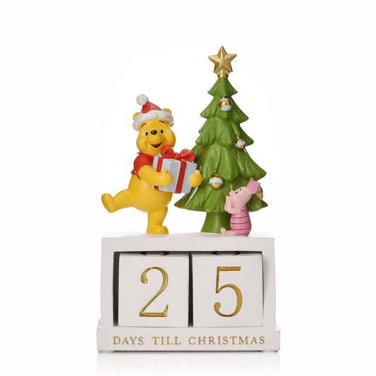 Disney Winnie The Pooh Resin Christmas Count Down Calendar