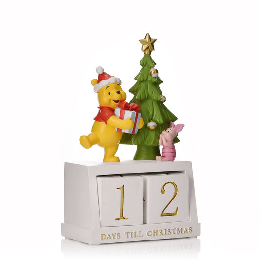 Disney Winnie The Pooh Resin Christmas Count Down Calendar