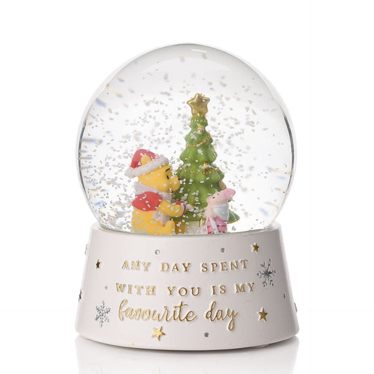 Disney Winnie The Pooh Resin Snow Globe
