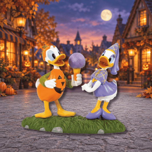 Donald and Daisy Halloween Figurine Disney Village by Department 56