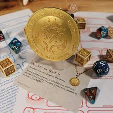 Dungeons & Dragons 24K Gold Plated Amulet Of Health Limited edition Medallion