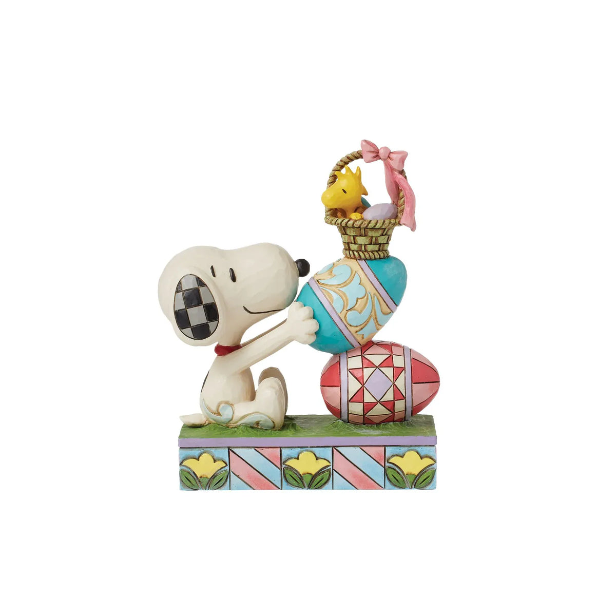 Eggcellent Tower (Snoopy & Woodstock Stacked Easter Eggs) Peanuts Figurine By Jim Shore, 6016262