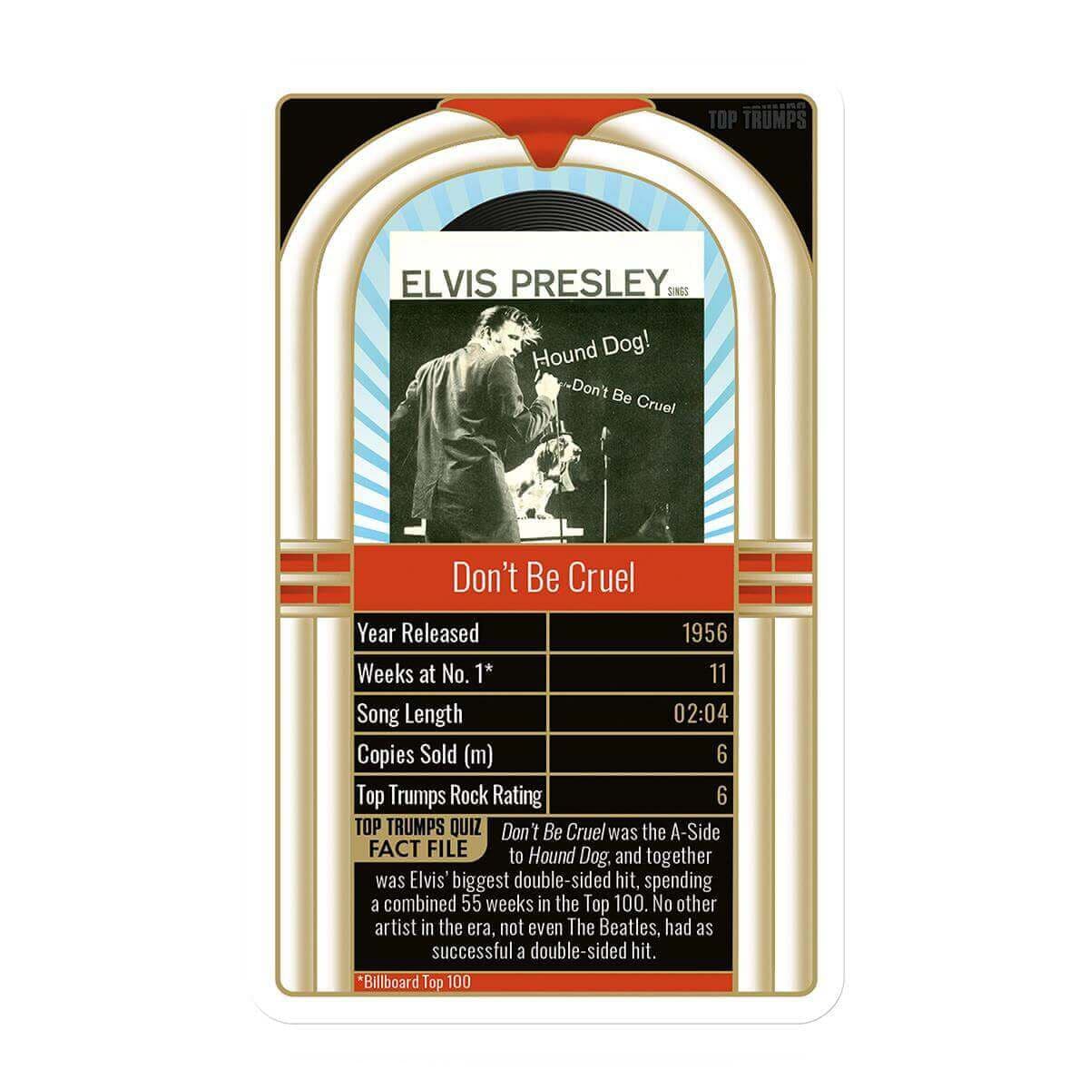 Elvis 30 Greatest Singles Top Trumps Card Game