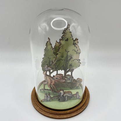 Disney Enchanting Glass Dome 6 Piece Bundle Figurines (COMBINED RRP £102)