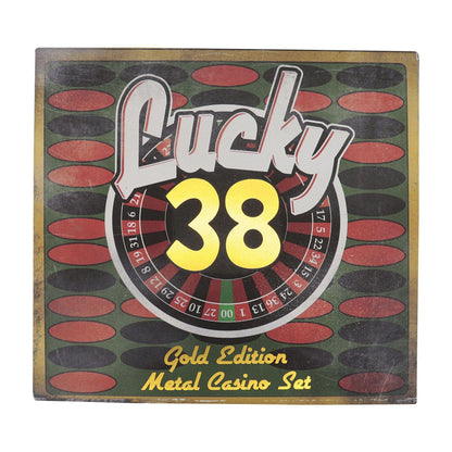 Fallout: New Vegas Lucky 38 Imitation Gold Casino Gifft Set Badge, Poker Chip, Playing Card