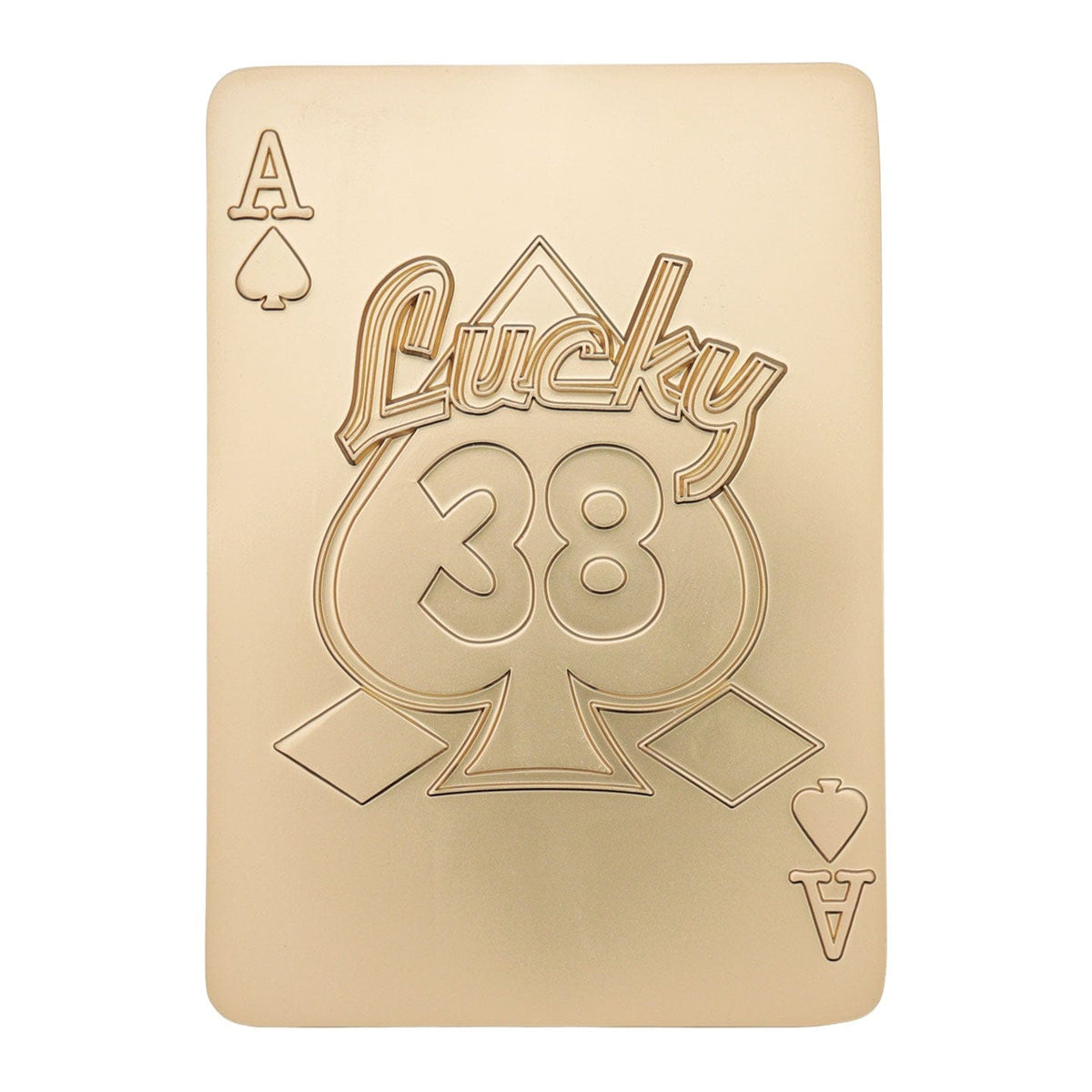Fallout: New Vegas Lucky 38 Imitation Gold Casino Gifft Set Badge, Poker Chip, Playing Card