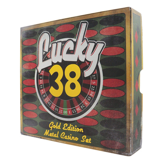 Fallout: New Vegas Lucky 38 Imitation Gold Casino Gifft Set Badge, Poker Chip, Playing Card
