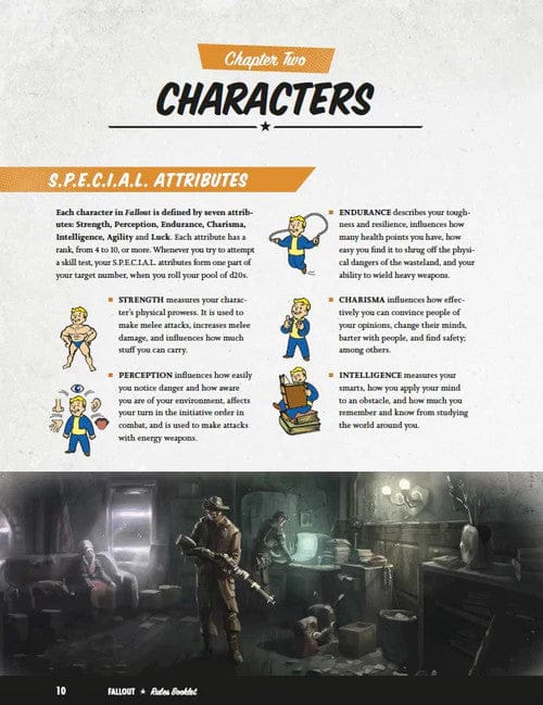 Fallout RPG Starter Set + Perk Cards