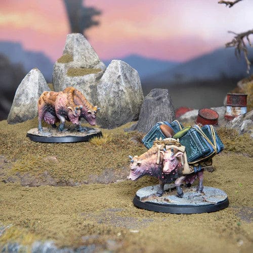 Fallout Wasteland Warfare Creatures Brahmin Herd