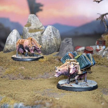 Fallout Wasteland Warfare Creatures Brahmin Herd