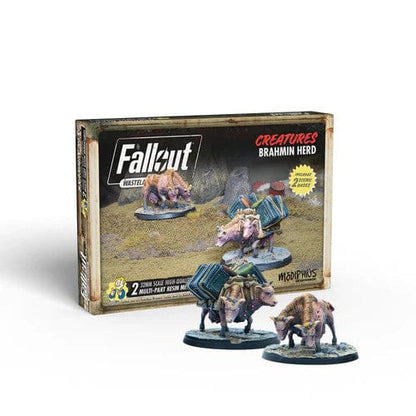 Fallout Wasteland Warfare Creatures Brahmin Herd