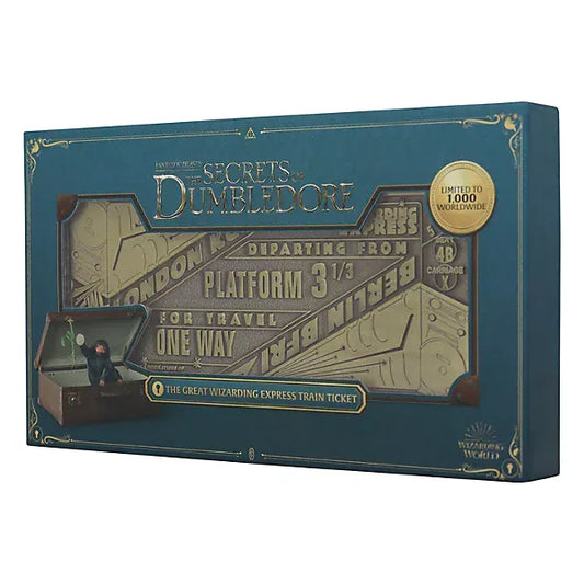 Fantastic Beasts Limited Edition The Great Wizarding Express Antique Finish Replica Train Ticket