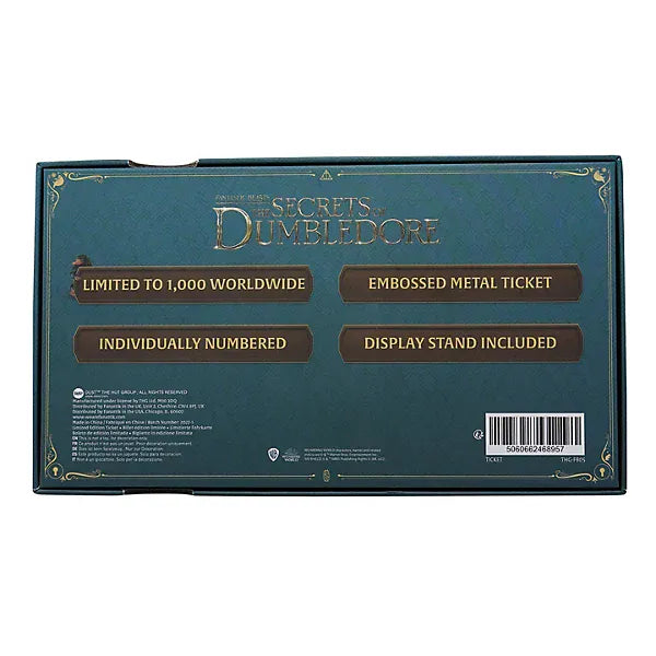 Fantastic Beasts Limited Edition The Great Wizarding Express Antique Finish Replica Train Ticket