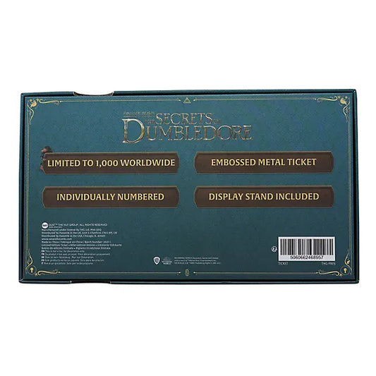 Fantastic Beasts Limited Edition The Great Wizarding Express Antique Finish Replica Train Ticket