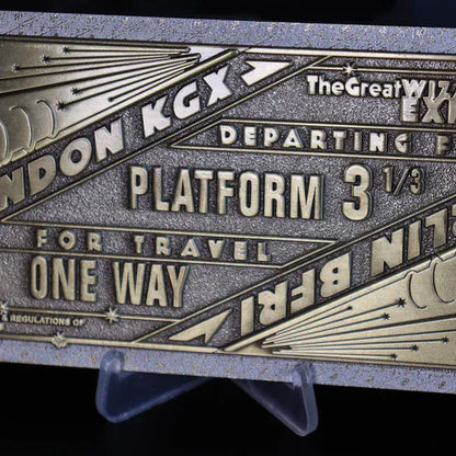 Fantastic Beasts Limited Edition The Great Wizarding Express Antique Finish Replica Train Ticket