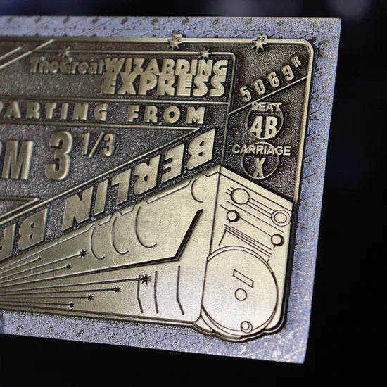 Fantastic Beasts Limited Edition The Great Wizarding Express Antique Finish Replica Train Ticket