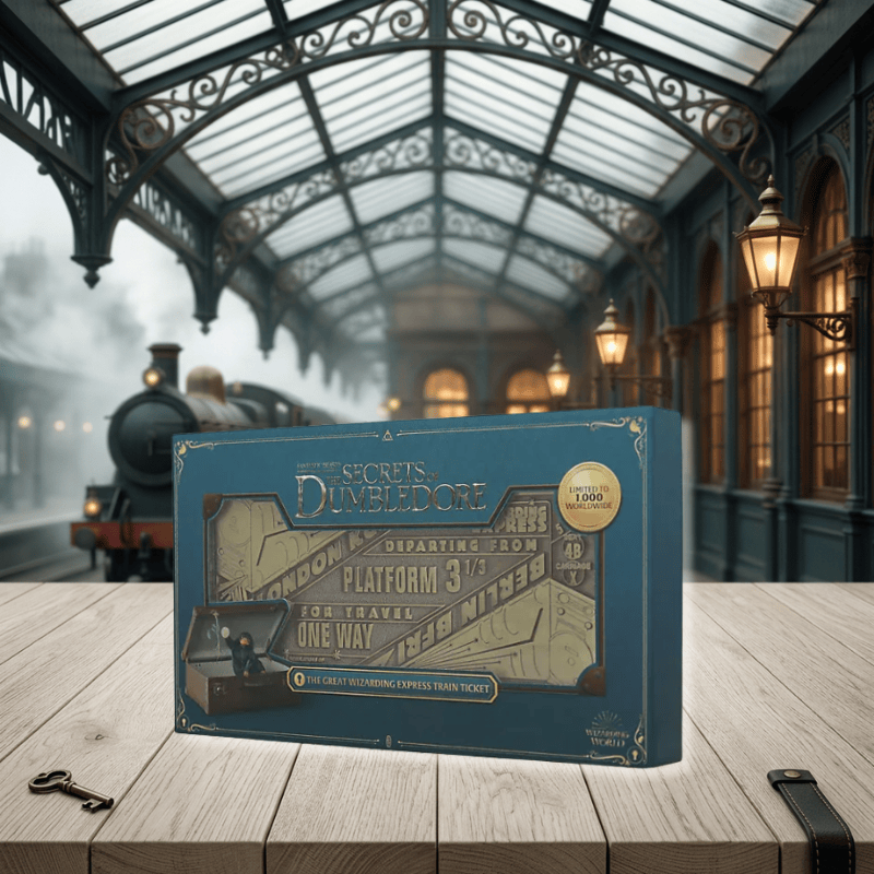 Fantastic Beasts Limited Edition The Great Wizarding Express Antique Finish Replica Train Ticket
