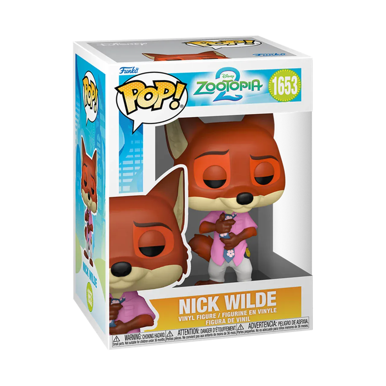 Funko Pop! Nick Wilde Zootopia 2 Pop Vinyl #1653