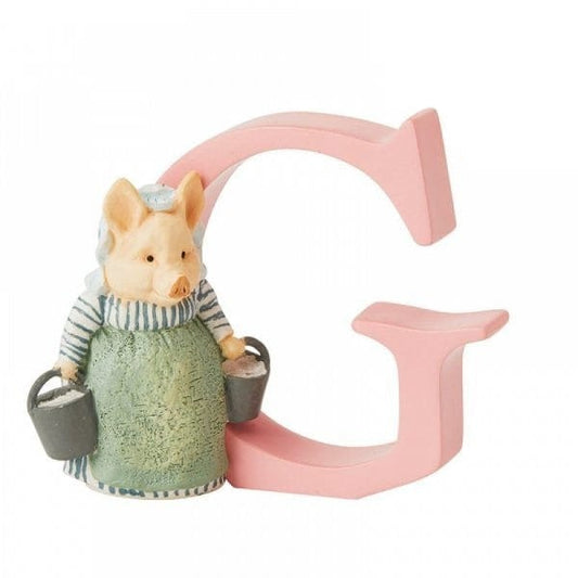 "G" Aunt Pettitoes Beatrix Potter Alphabet Letter