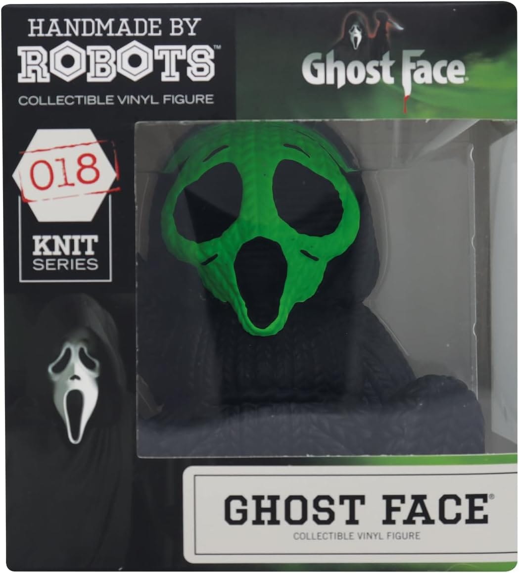 Ghostface Scream Fluorescent Green Collectible Vinyl Figure by Handmade By Robots
