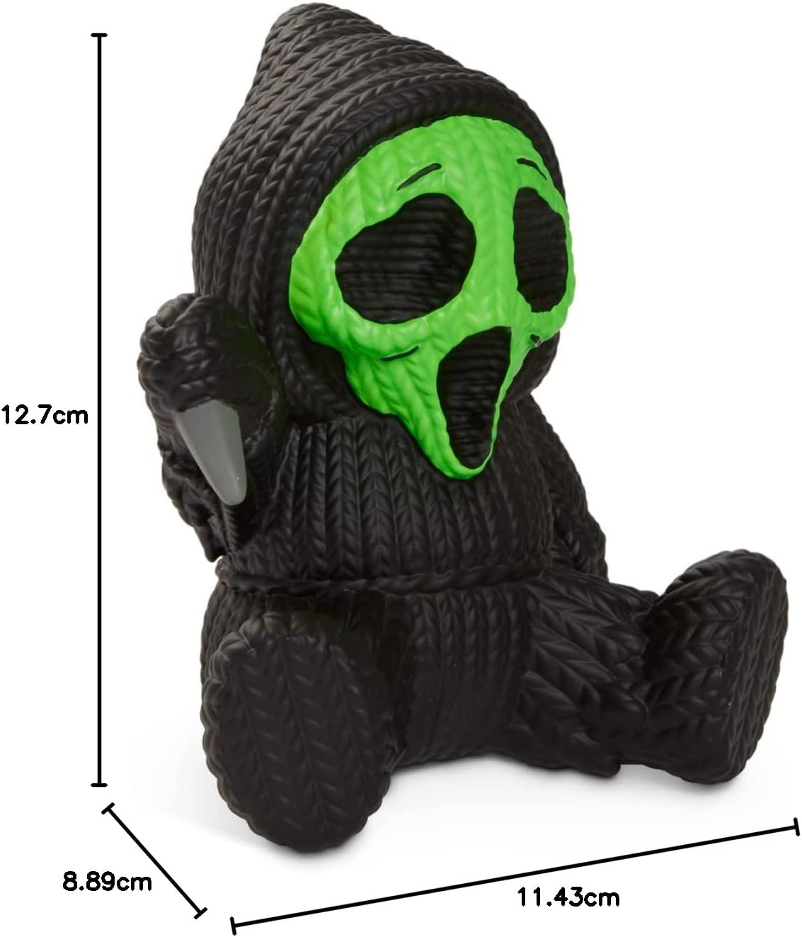Ghostface Scream Fluorescent Green Collectible Vinyl Figure by Handmade By Robots