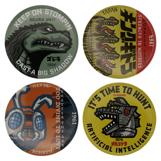 Godzilla Set Of 4 Metal Coasters
