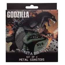 Godzilla Set Of 4 Metal Coasters