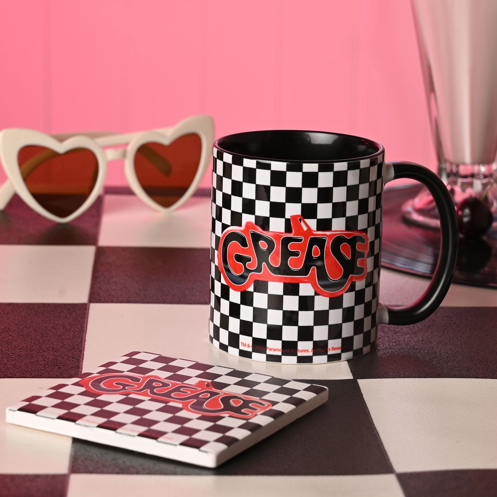 Grease Checkerboard Coaster