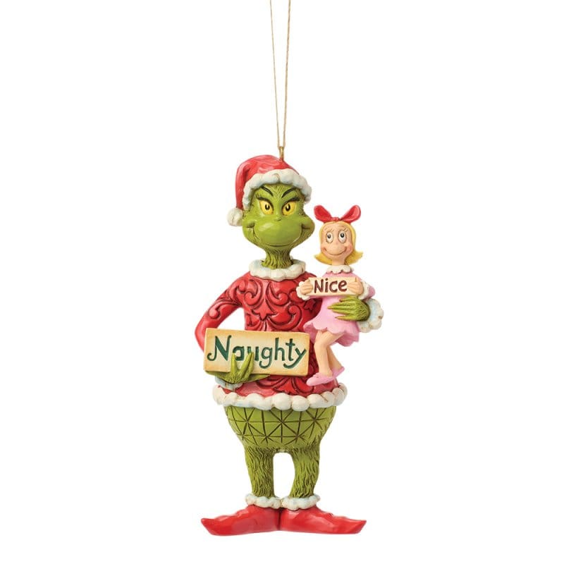 Grinch & Cindy Lou Sign Hanging Ornament By Jim Shore 6018968