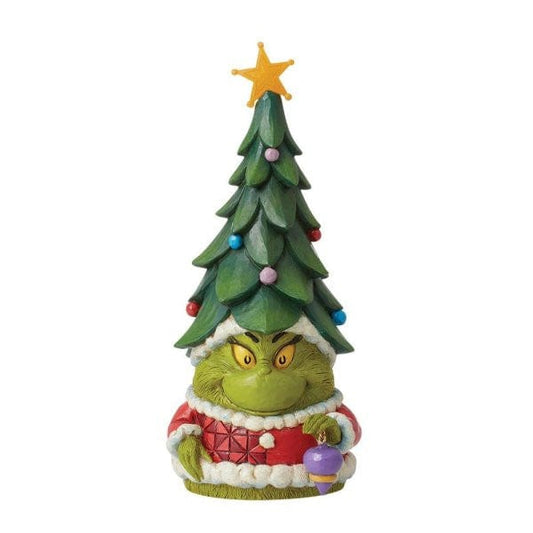 Grinch Gnome with Christmas Tree Hat Figurine By Jim Shore 6012703