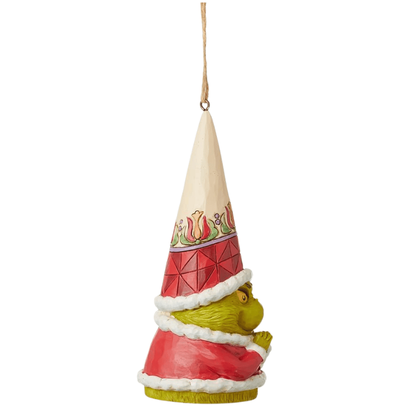 Grinch Gnome with Hands Clenched Hanging Ornament Figurine By Jim Shore