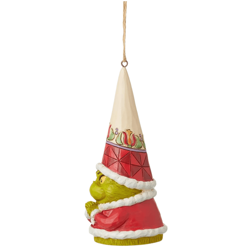Grinch Gnome with Hands Clenched Hanging Ornament Figurine By Jim Shore