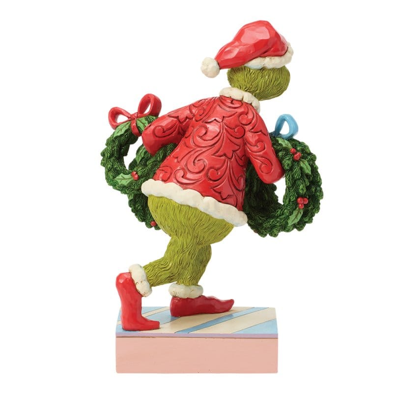Grinch Stealing Wreaths  Figurine By Jim Shore 6018963