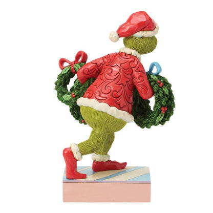Grinch Stealing Wreaths  Figurine By Jim Shore 6018963