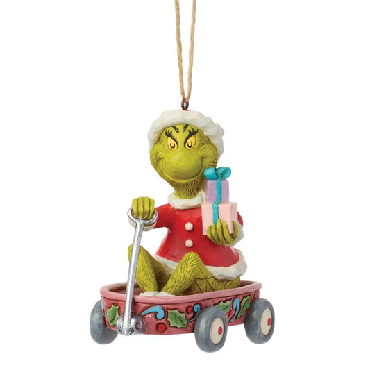 Grinch Wagon Hanging Ornament By Jim Shore 6018965
