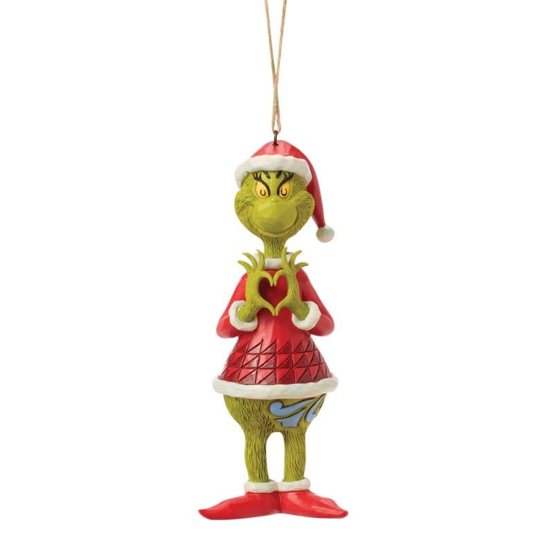 Grinch With Heart Hands Hanging Ornament By Jim Shore 6019147